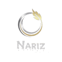 black and gold luxury company ناريز شفافlogo